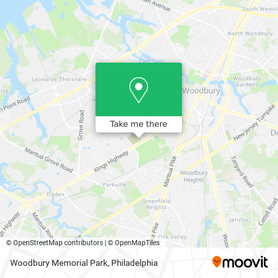 Woodbury Memorial Park map