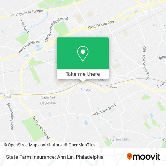 State Farm Insurance: Ann Lin map
