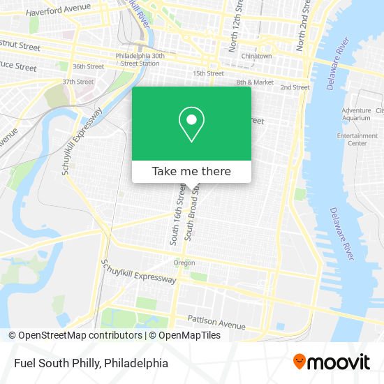 Fuel South Philly map