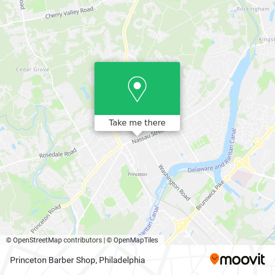 Princeton Barber Shop map