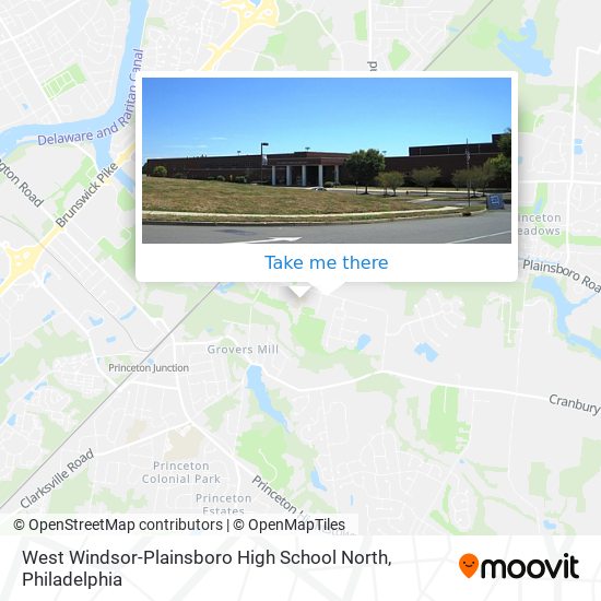 West Windsor-Plainsboro High School North map