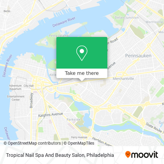 Tropical Nail Spa And Beauty Salon map