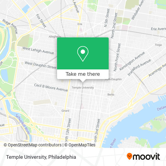 Mapa de Temple University