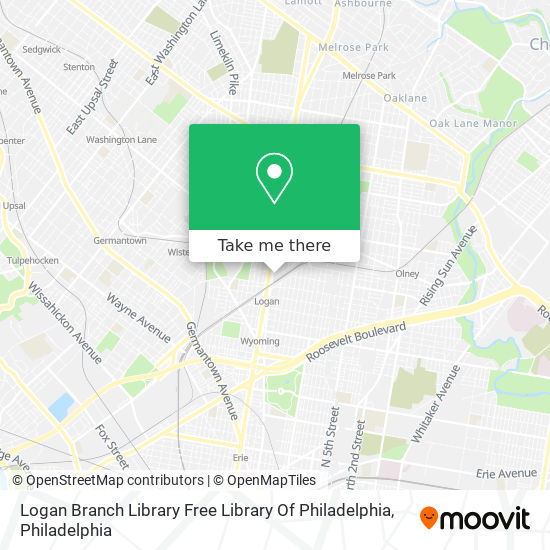 Logan Branch Library Free Library Of Philadelphia map