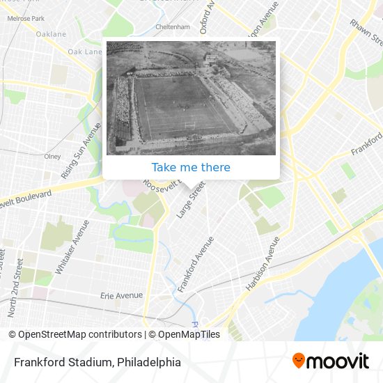 Mapa de Frankford Stadium