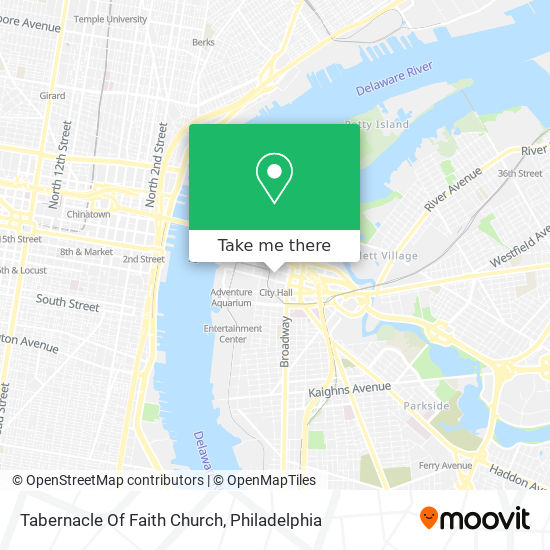 Mapa de Tabernacle Of Faith Church