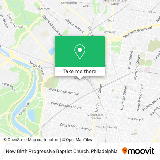 New Birth Progressive Baptist Church map