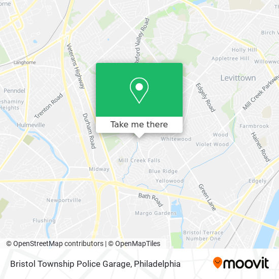 Bristol Township Police Garage map