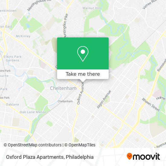 Oxford Plaza Apartments map