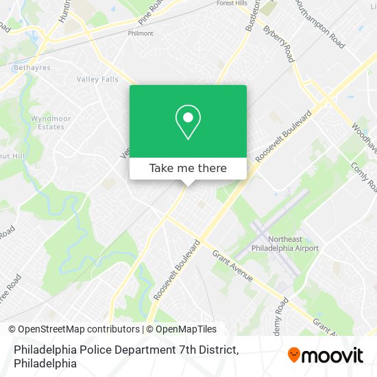 Philadelphia Police Department 7th District map