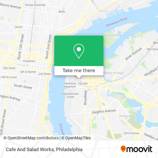Mapa de Cafe And Salad Works