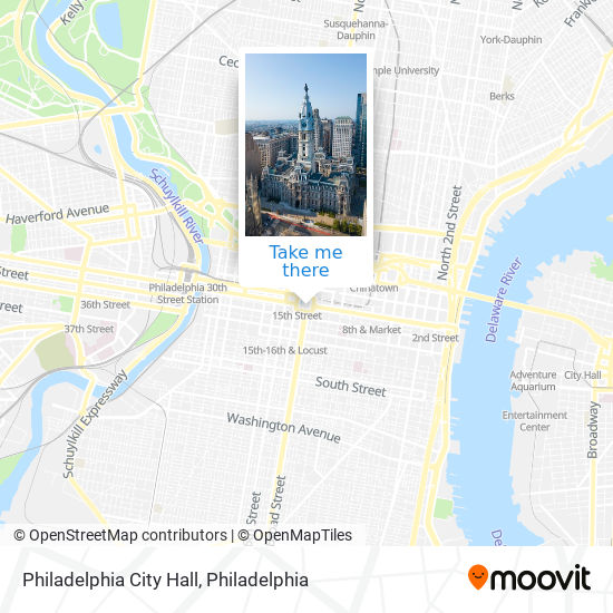 Mapa de Philadelphia City Hall