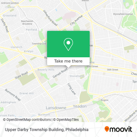Upper Darby Township Building map