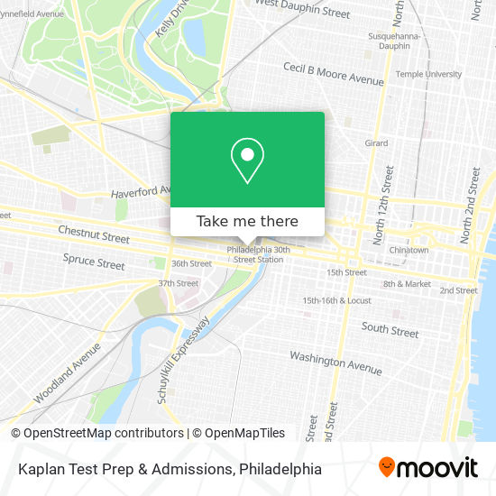 Mapa de Kaplan Test Prep & Admissions