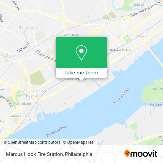 Mapa de Marcus Hook Fire Station