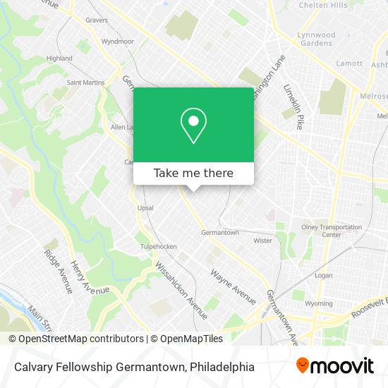 Mapa de Calvary Fellowship Germantown