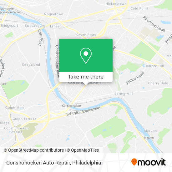 Mapa de Conshohocken Auto Repair