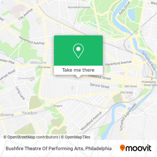 Mapa de Bushfire Theatre Of Performing Arts