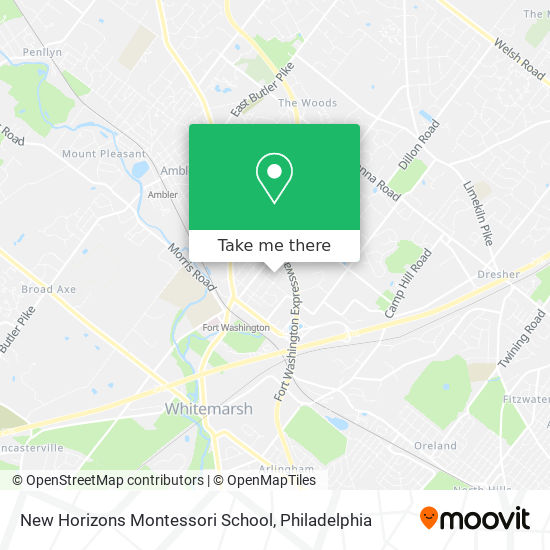 Mapa de New Horizons Montessori School