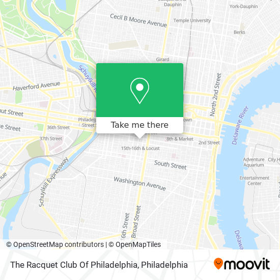 The Racquet Club Of Philadelphia map
