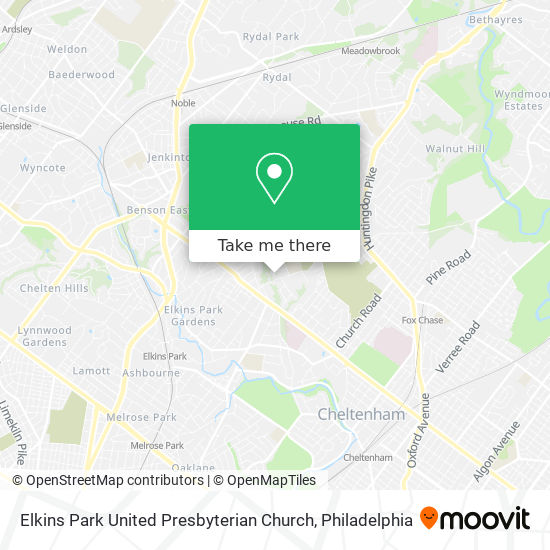 Mapa de Elkins Park United Presbyterian Church