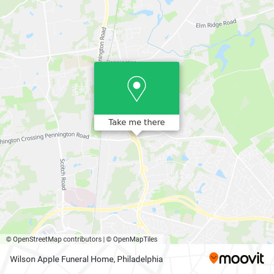 Wilson Apple Funeral Home map