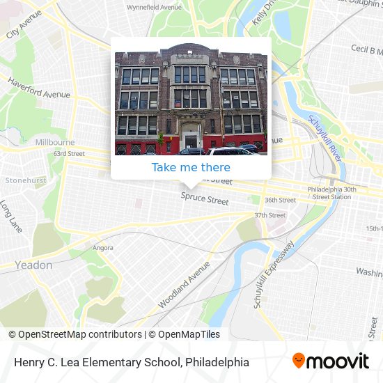 Henry C. Lea Elementary School map