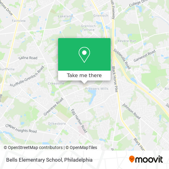 Mapa de Bells Elementary School