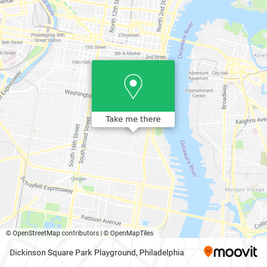 Dickinson Square Park Playground map