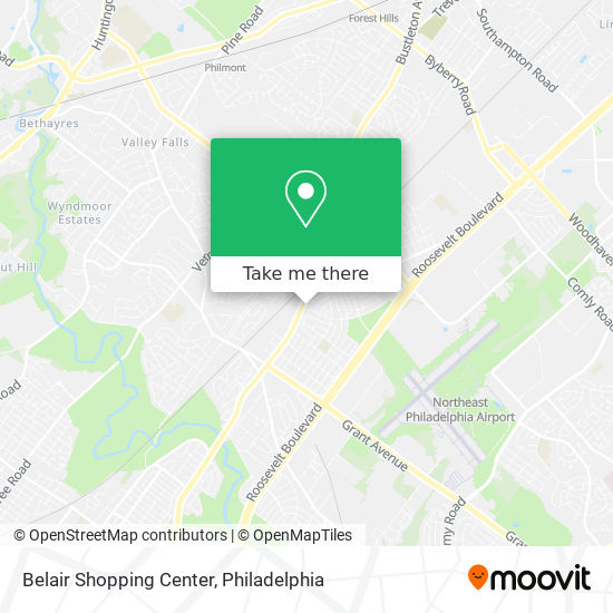 Belair Shopping Center map