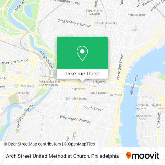 Arch Street United Methodist Church map