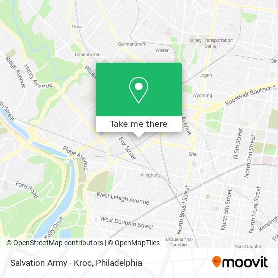 Mapa de Salvation Army - Kroc