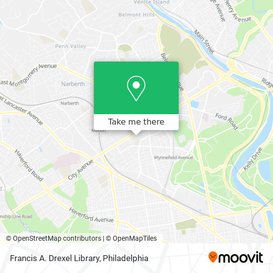 Francis A. Drexel Library map