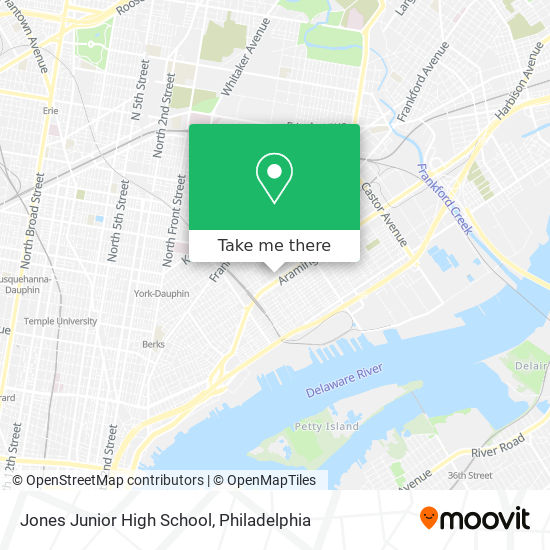Mapa de Jones Junior High School