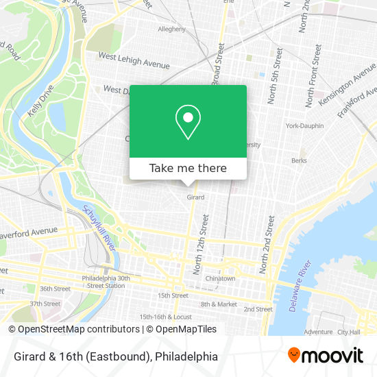 Mapa de Girard & 16th (Eastbound)