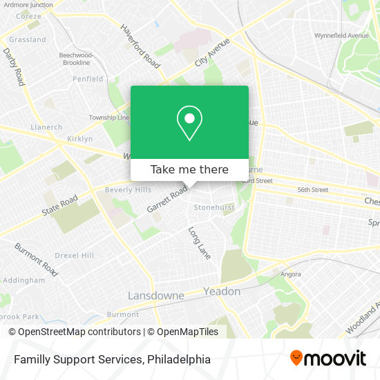 Familly Support Services map