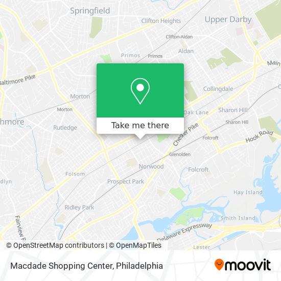 Macdade Shopping Center map