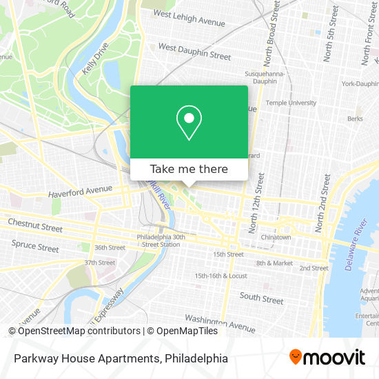 Mapa de Parkway House Apartments