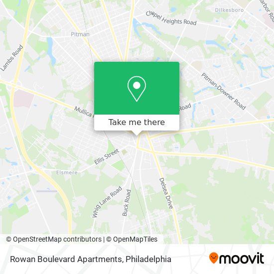 Rowan Boulevard Apartments map