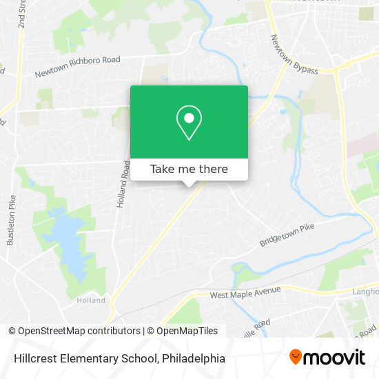 Hillcrest Elementary School map