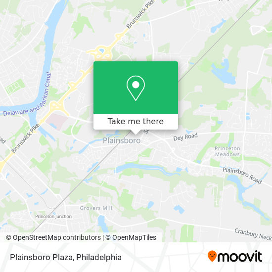 Plainsboro Plaza map