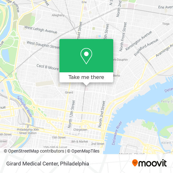 Mapa de Girard Medical Center
