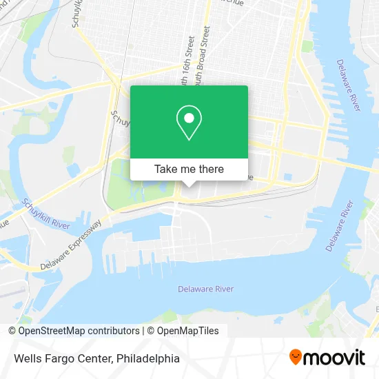 Wells Fargo Center map