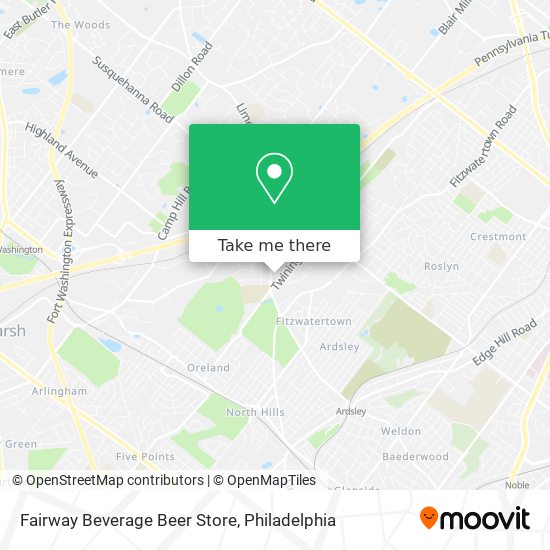 Mapa de Fairway Beverage Beer Store