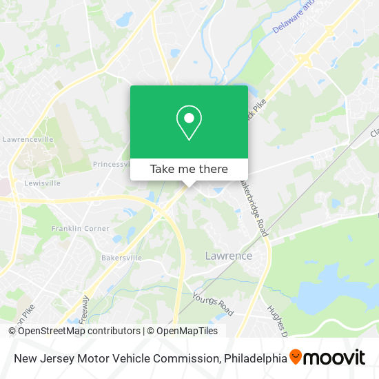 New Jersey Motor Vehicle Commission map