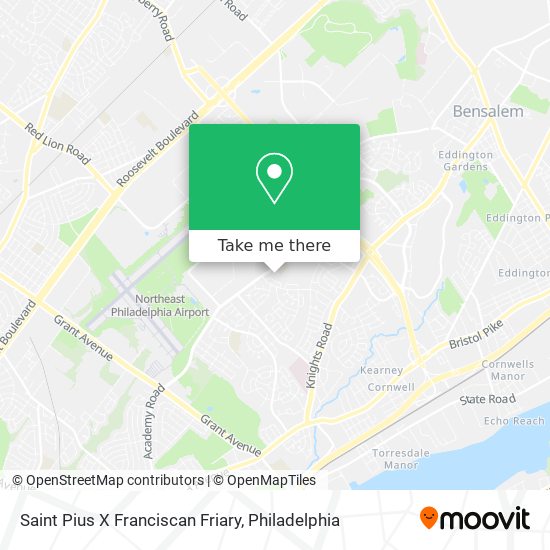 Mapa de Saint Pius X Franciscan Friary