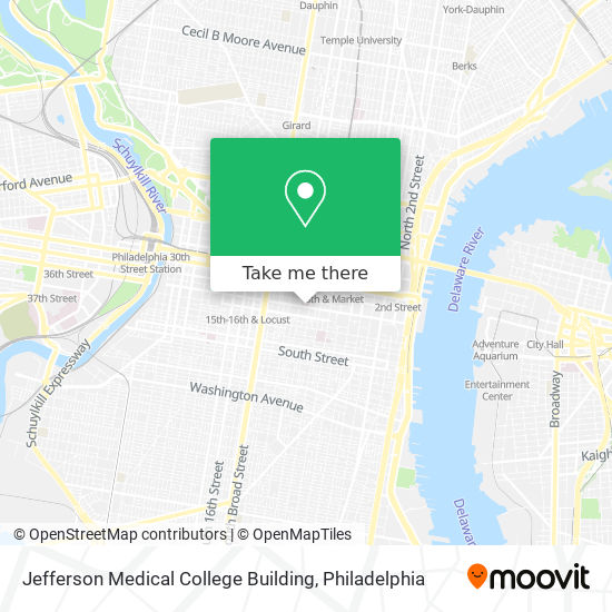 Mapa de Jefferson Medical College Building