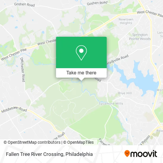 Fallen Tree River Crossing map