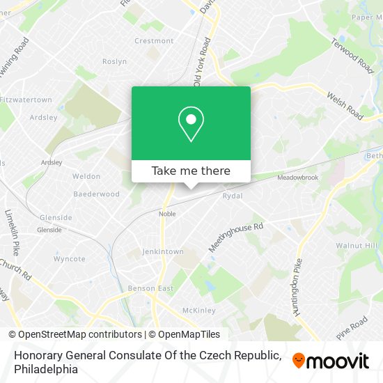 Honorary General Consulate Of the Czech Republic map