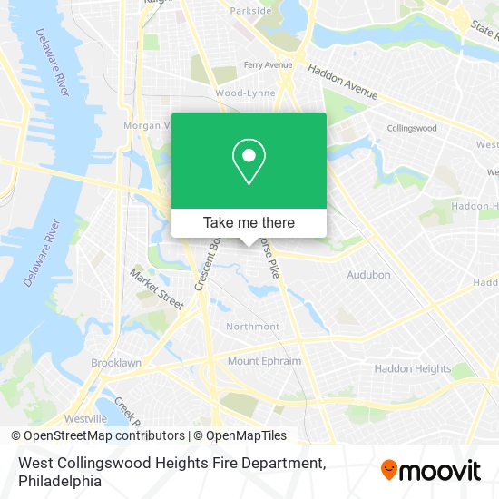 Mapa de West Collingswood Heights Fire Department